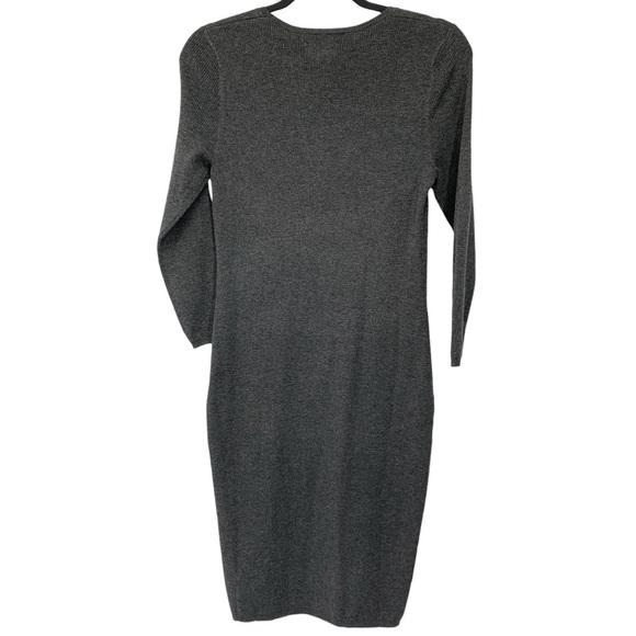 Hudson North Sweater Dress Womens Small Grey Stretch Soft Fall Sustainable - Picture 3 of 8